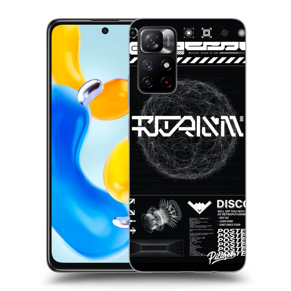 Xiaomi Redmi Note 11S 5G Hülle - Schwarzes Silikon - BLACK DISCO