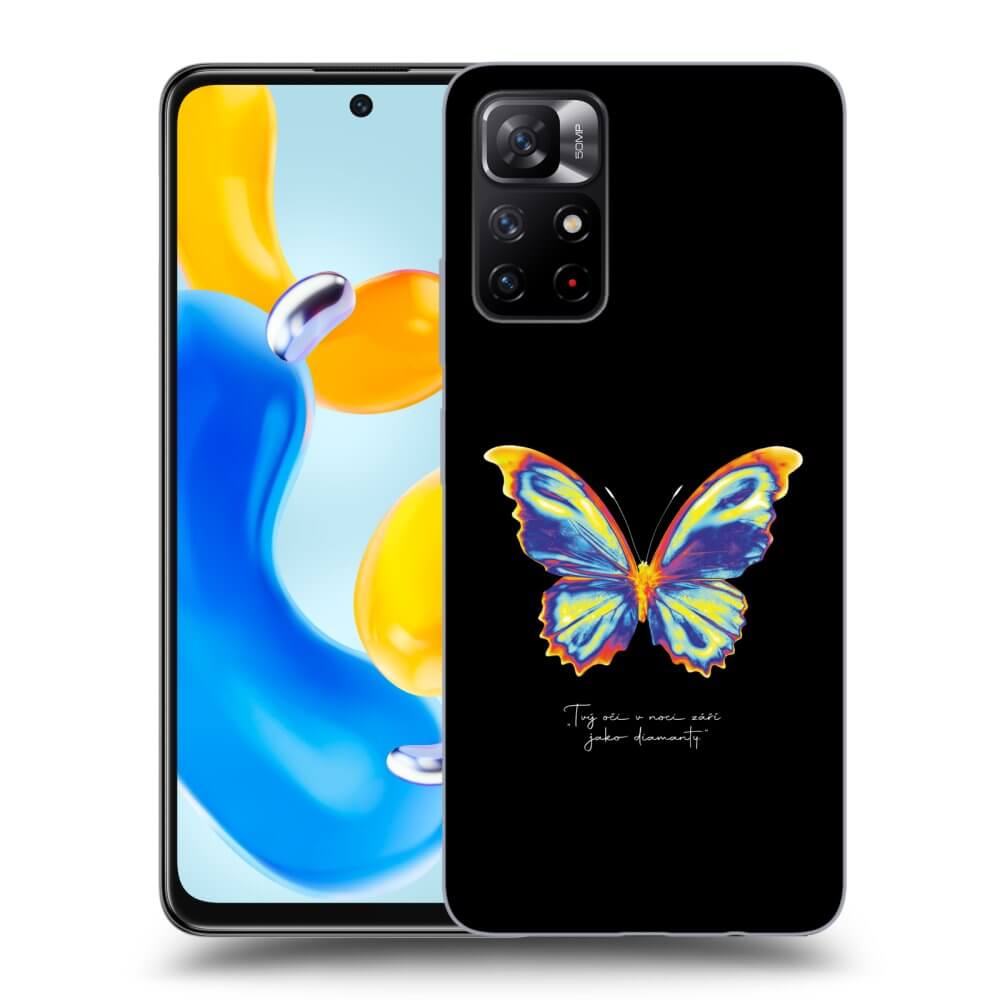 Xiaomi Redmi Note 11S 5G Hülle - Schwarzes Silikon - Diamanty Black