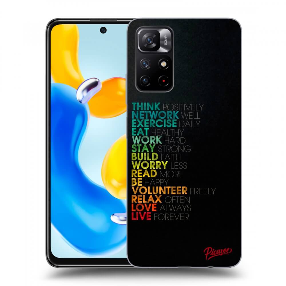 Xiaomi Redmi Note 11S 5G Hülle - Transparentes Silikon - Motto Life