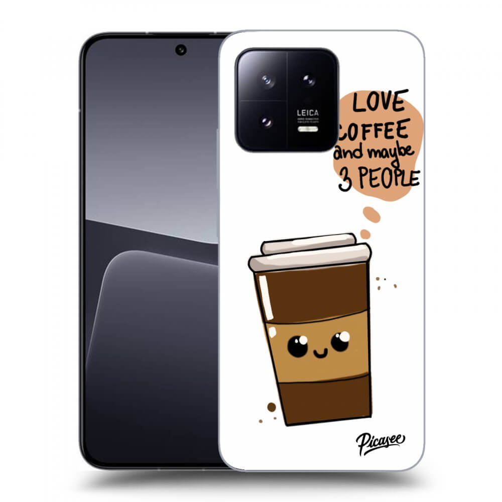 Xiaomi 13 Hülle - Schwarzes Silikon - Cute Coffee