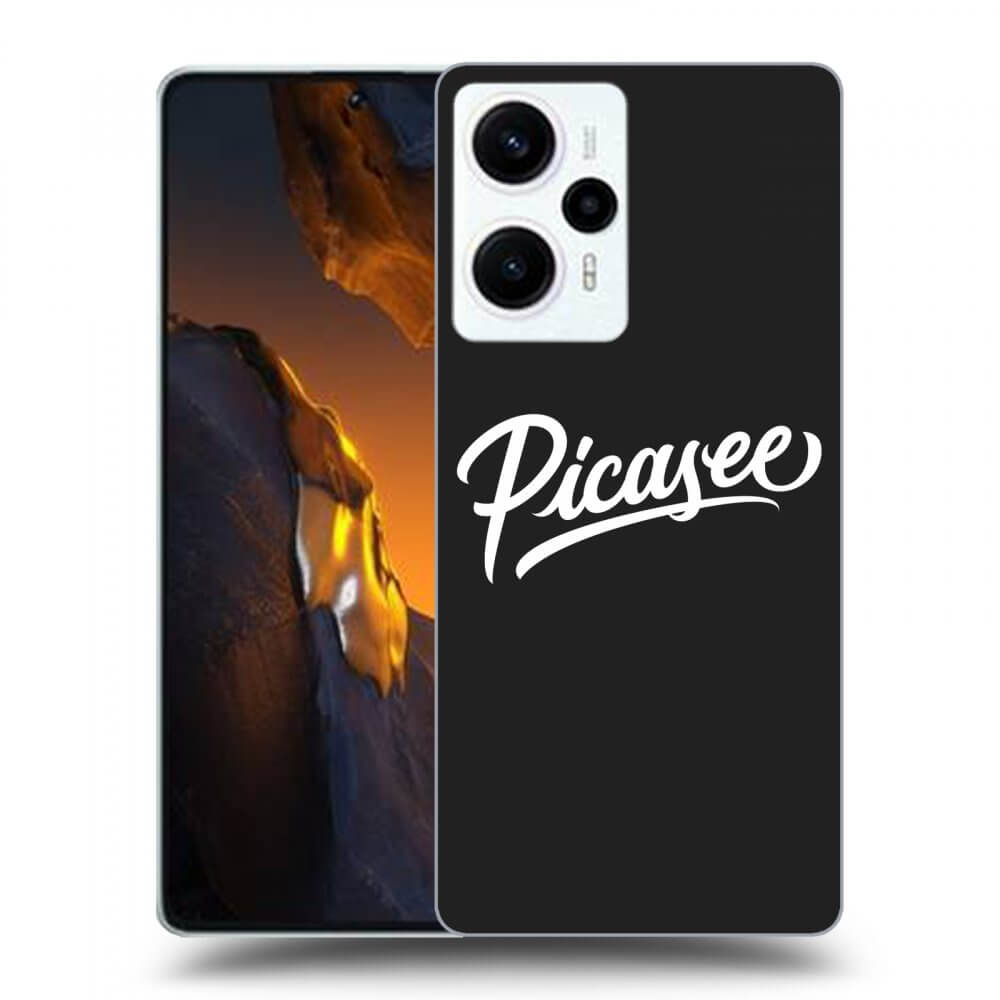 Xiaomi Poco F5 Hülle - Schwarzes Silikon - Picasee - White