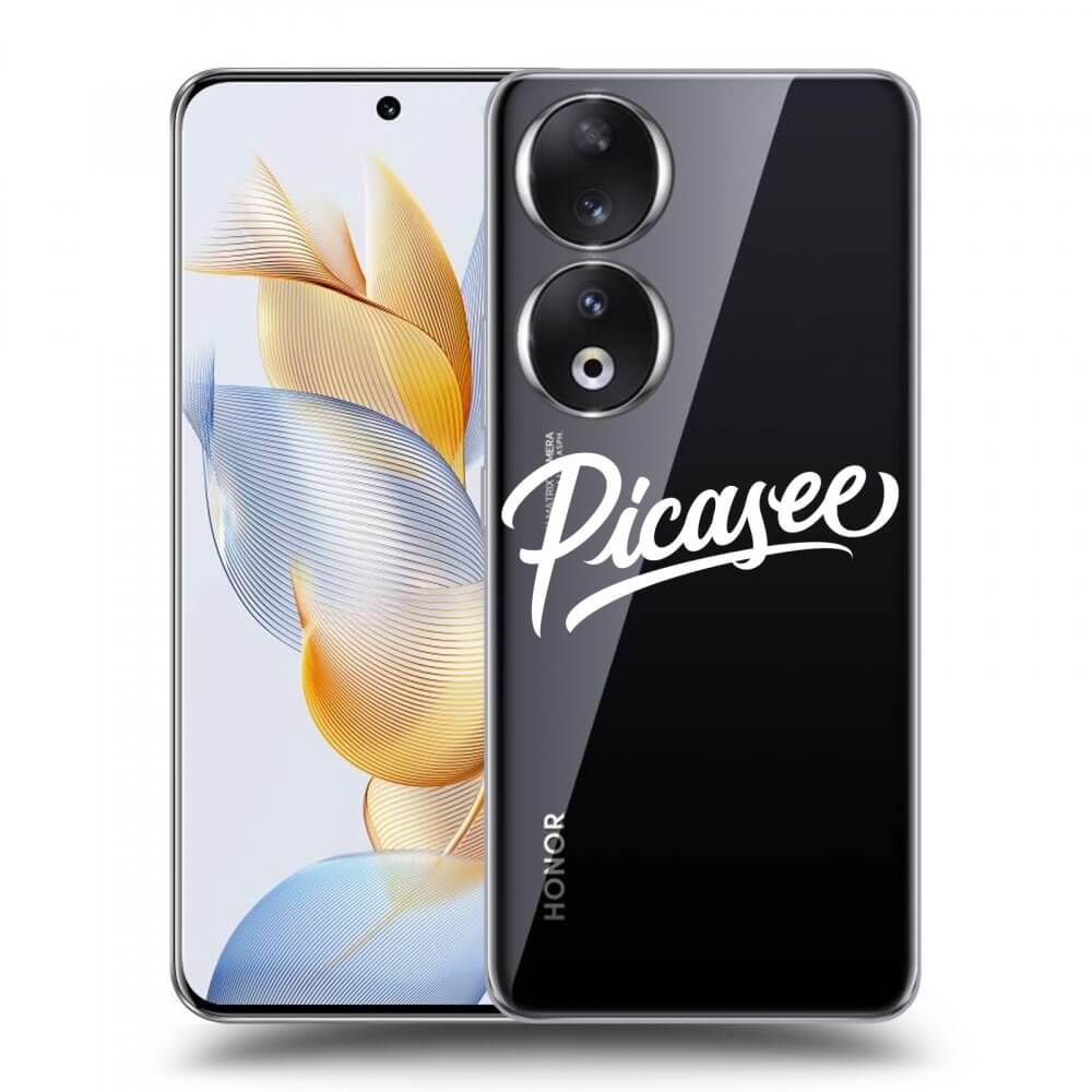 Honor 90 5G Hülle - Transparentes Silikon - Picasee - White