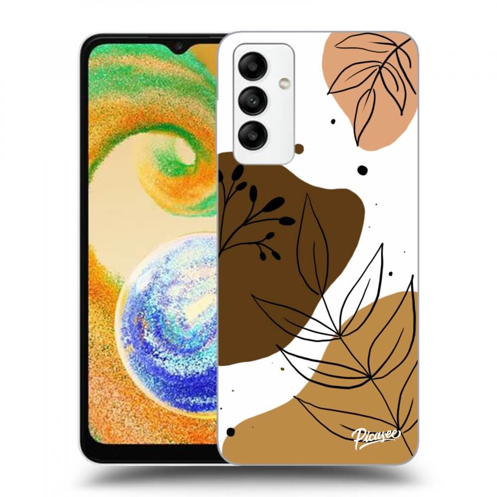 Samsung Galaxy A04s A047F Hülle - Schwarzes Silikon - Boho Style