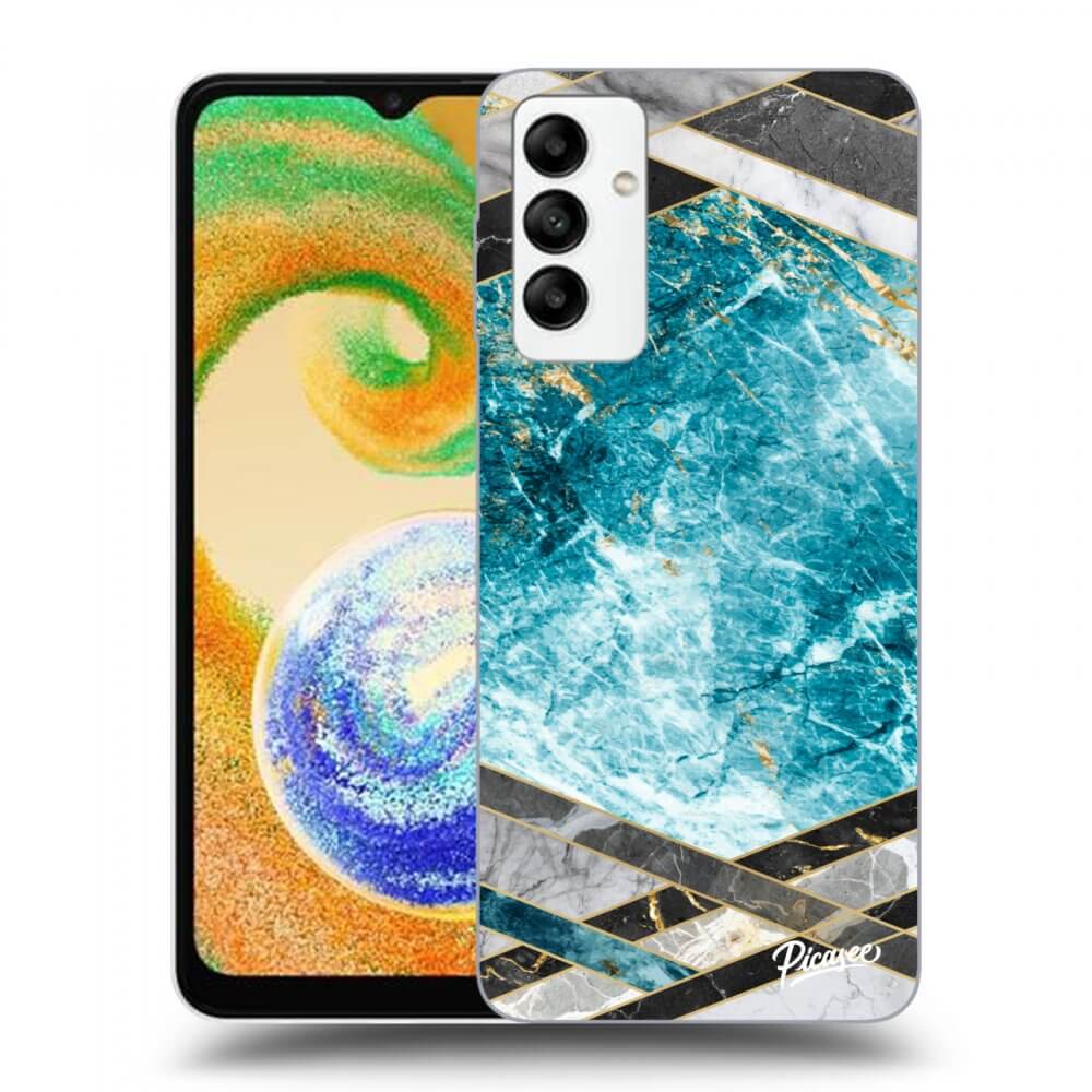 ULTIMATE CASE Für Samsung Galaxy A04s A047F - Blue Geometry