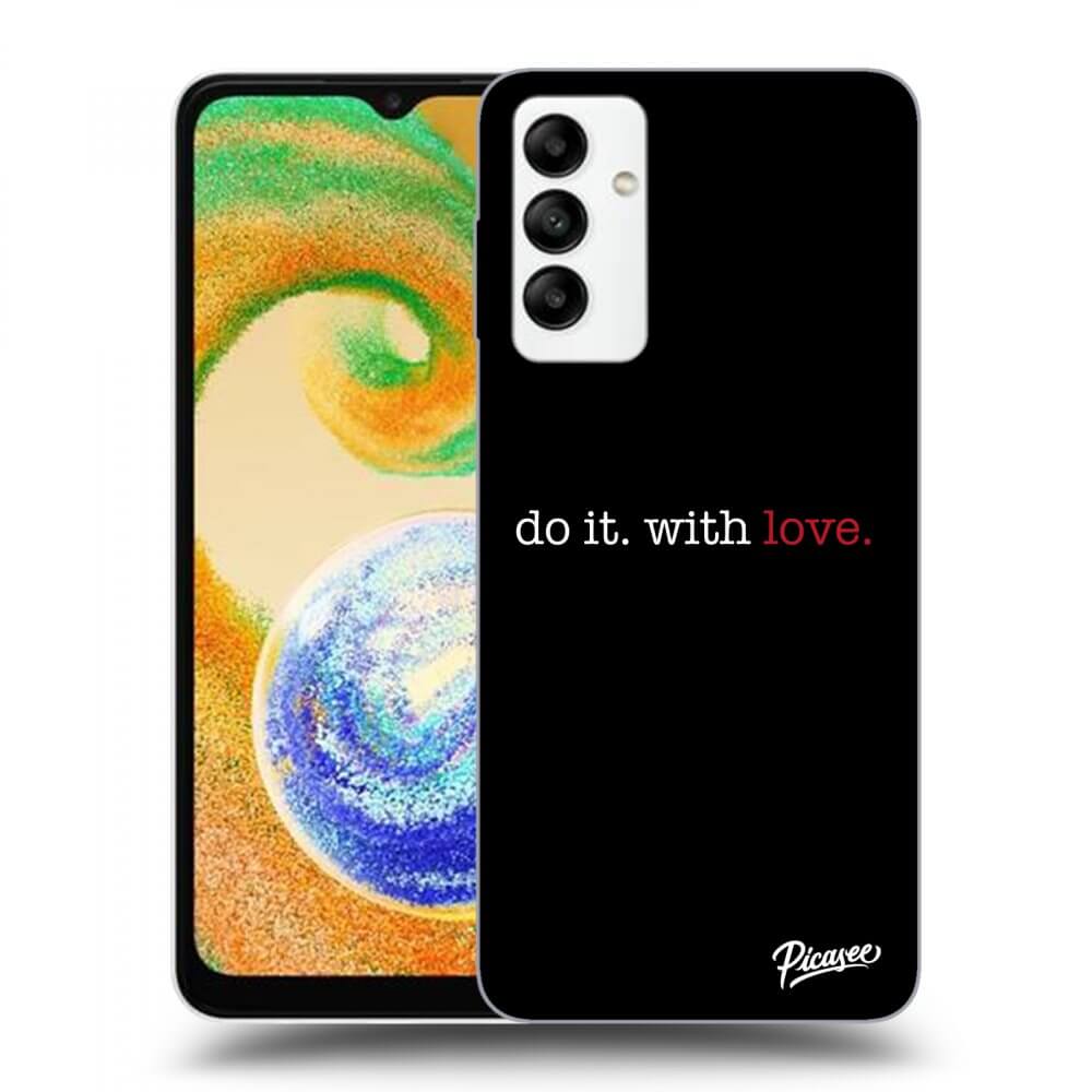 Samsung Galaxy A04s A047F Hülle - Transparentes Silikon - Do It. With Love.