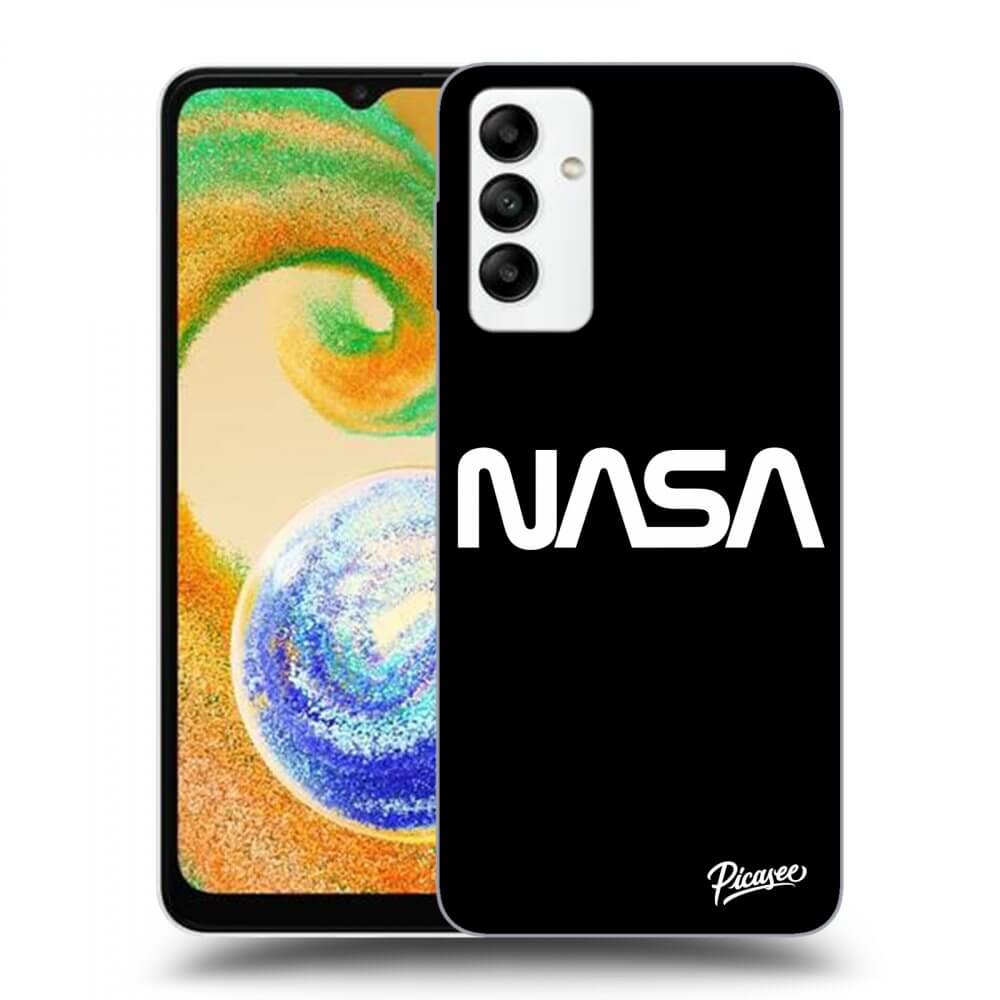 Samsung Galaxy A04s A047F Hülle - Schwarzes Silikon - NASA Basic