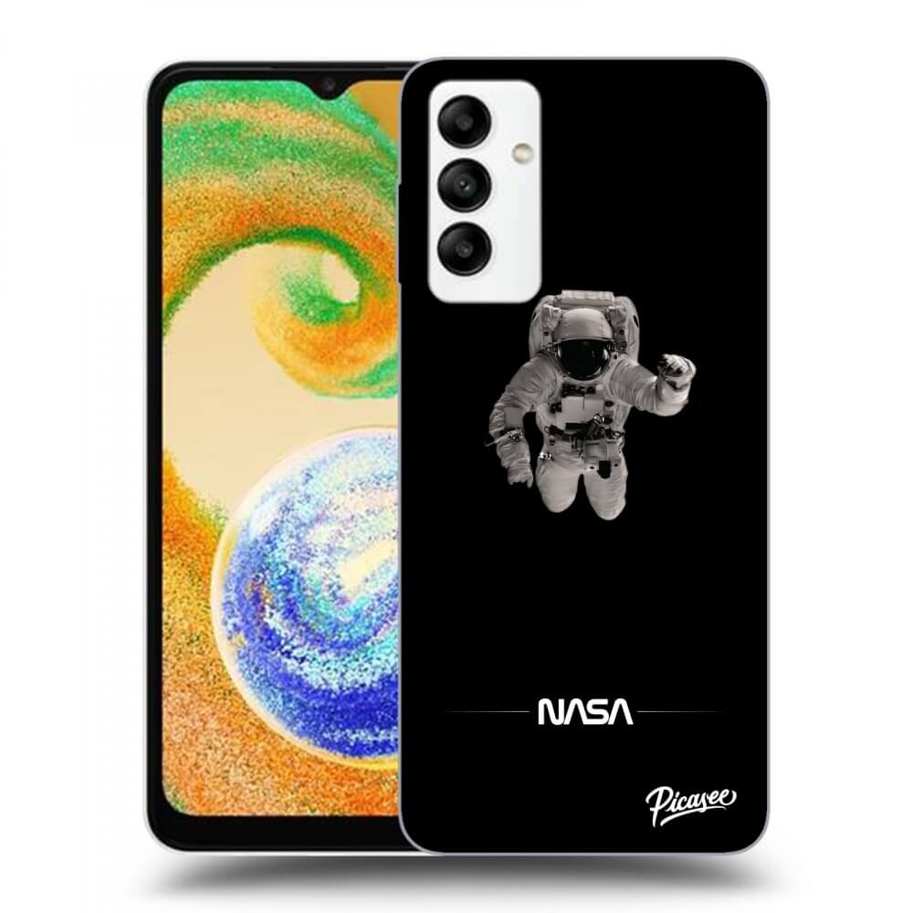 Samsung Galaxy A04s A047F Hülle - Transparentes Silikon - Astronaut Minimal