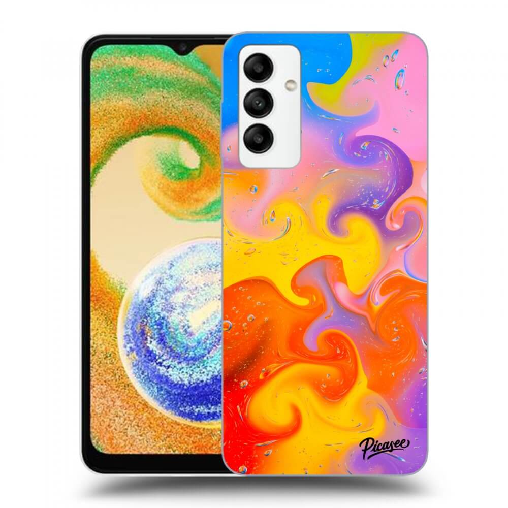 Samsung Galaxy A04s A047F Hülle - Transparentes Silikon - Bubbles