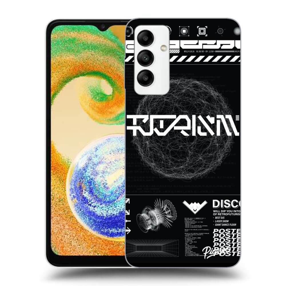 Samsung Galaxy A04s A047F Hülle - Transparentes Silikon - BLACK DISCO