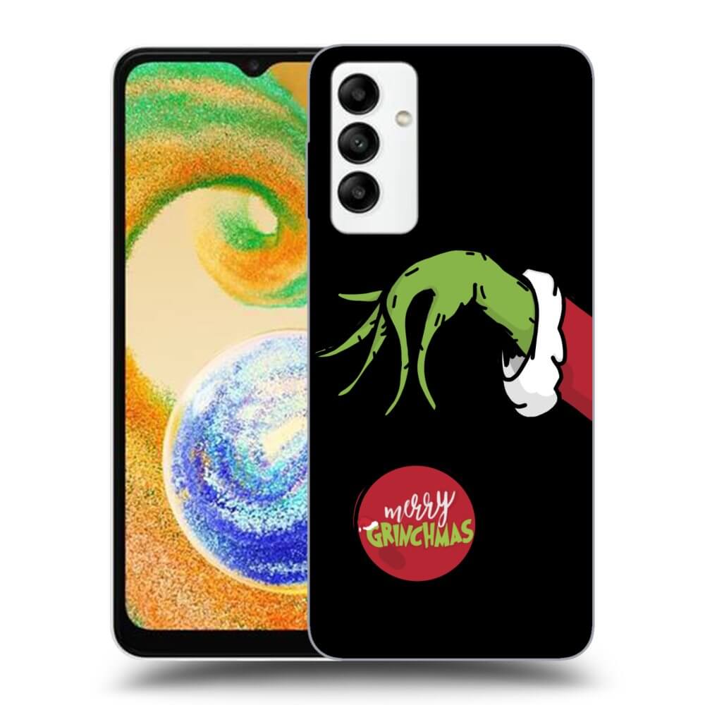 Samsung Galaxy A04s A047F Hülle - Schwarzes Silikon - Grinch