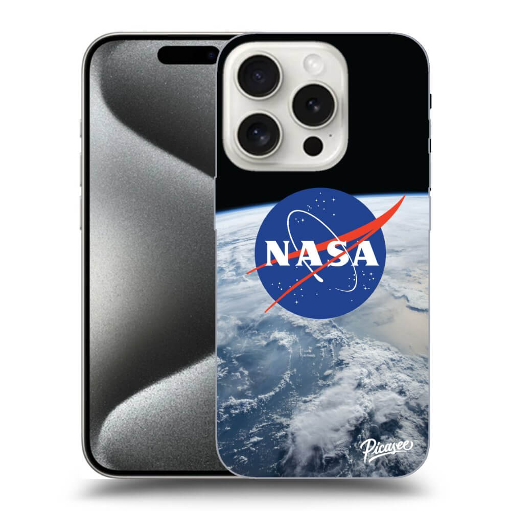 Apple IPhone 15 Pro Hülle - Schwarzes Silikon - Nasa Earth