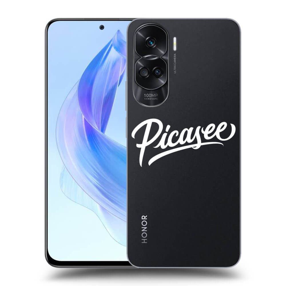 Honor 90 Lite 5G Hülle - Transparentes Silikon - Picasee - White