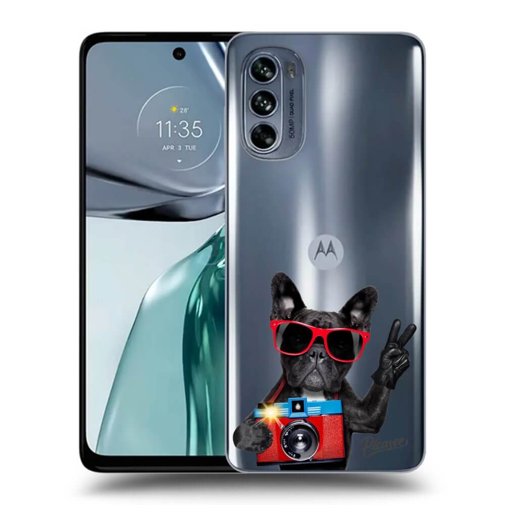 Motorola Moto G62 Hülle - Transparentes Silikon - Französische Bulldogge