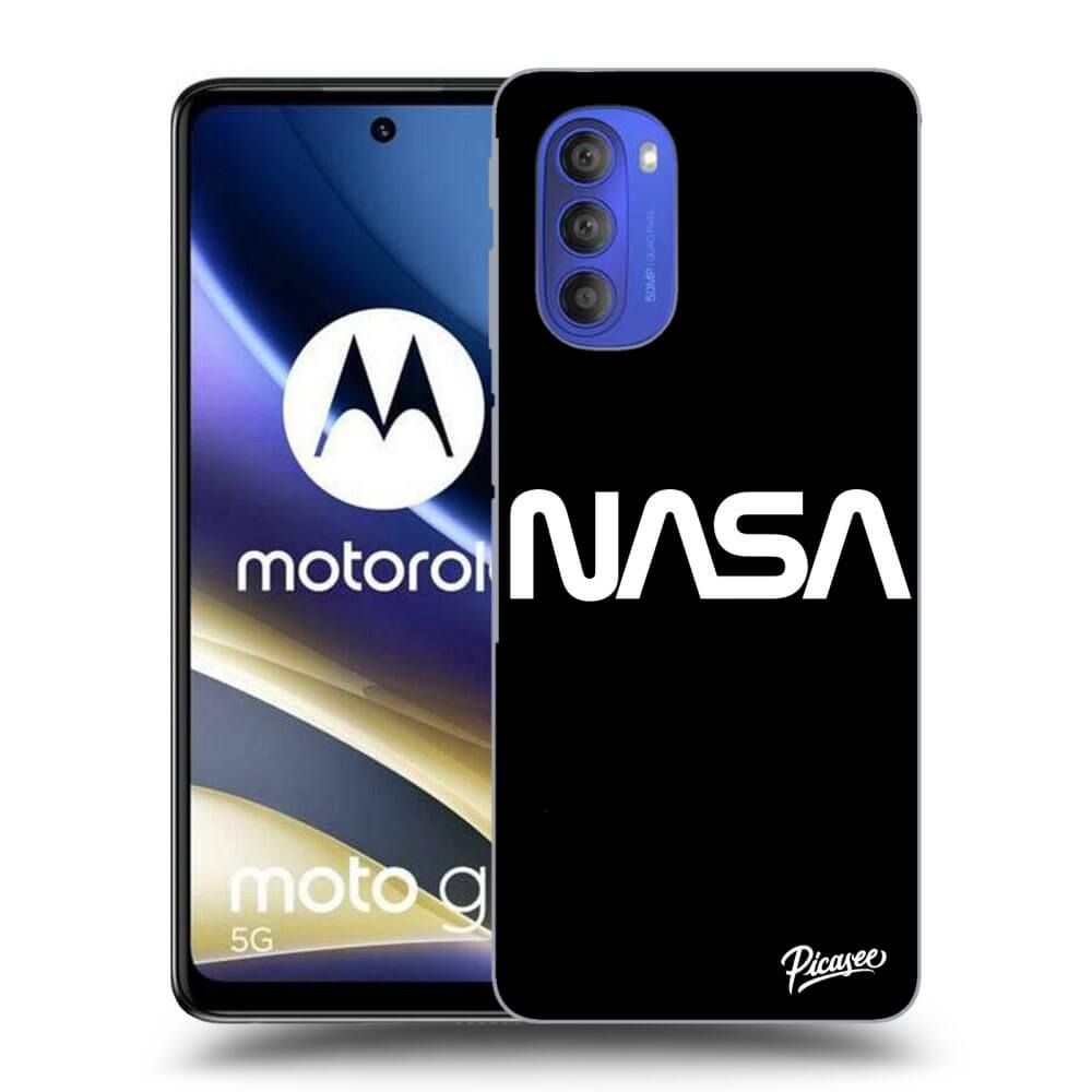 Motorola Moto G51 Hülle - Schwarzes Silikon - NASA Basic