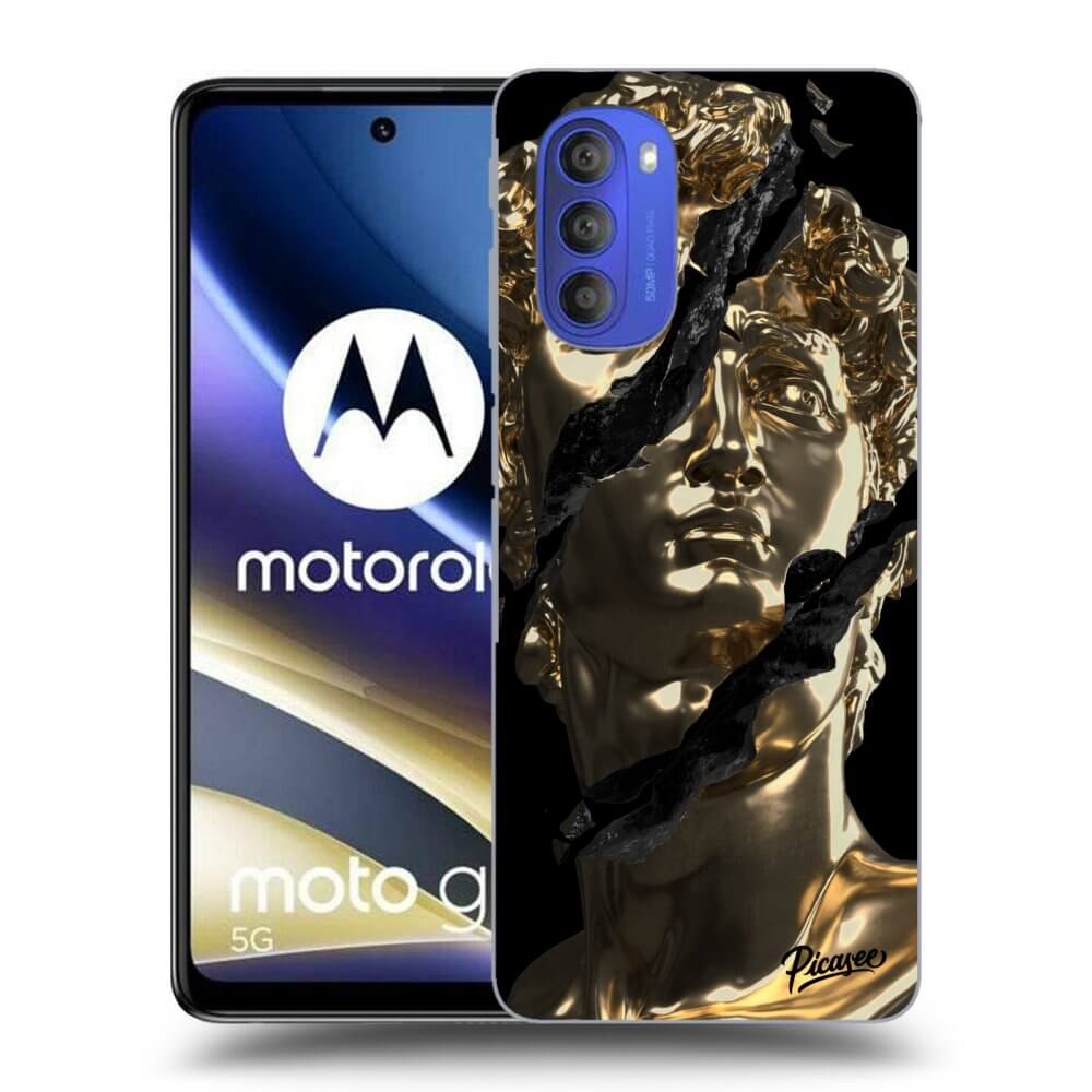 Motorola Moto G51 Hülle - Schwarzes Silikon - Golder