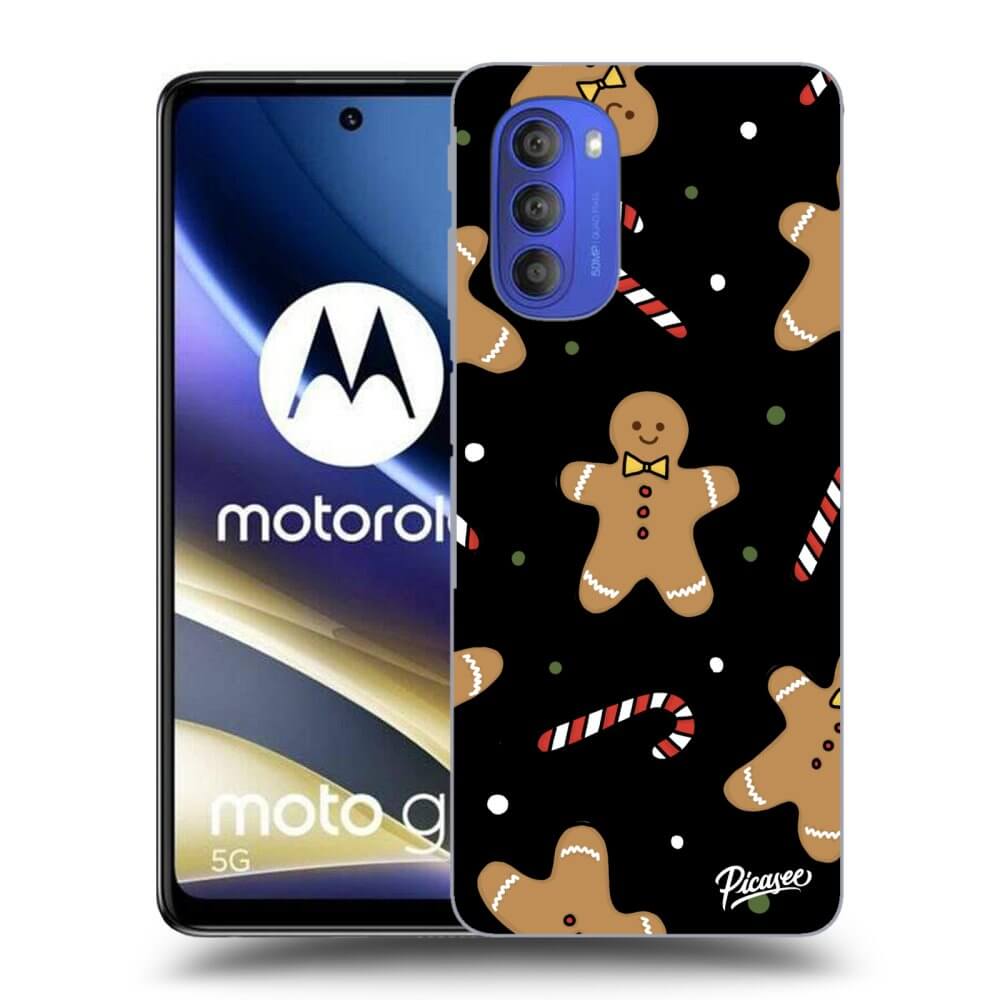 Motorola Moto G51 Hülle - Schwarzes Silikon - Gingerbread