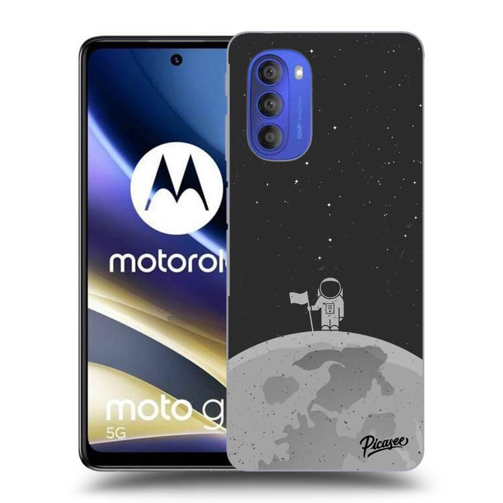 Motorola Moto G51 Hülle - Schwarzes Silikon - Astronaut