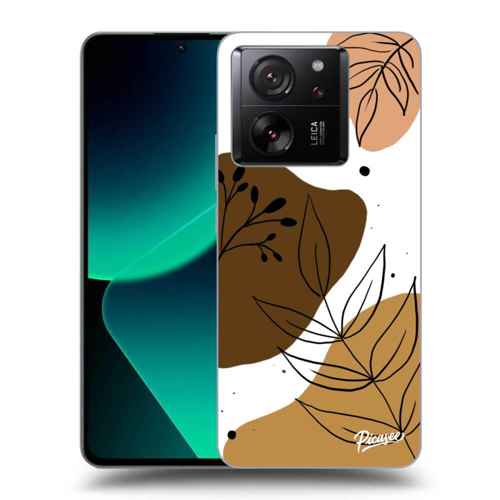 Xiaomi 13T Hülle - Schwarzes Silikon - Boho Style