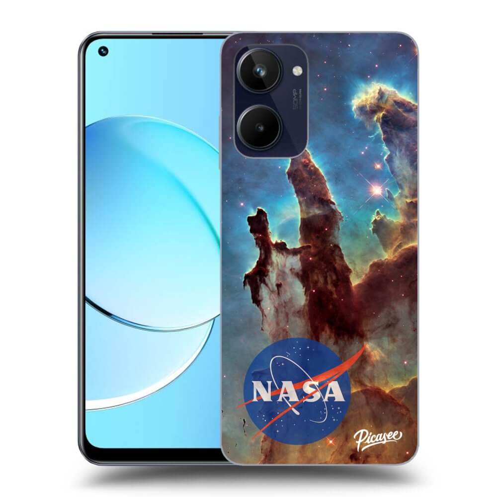 Realme 10 4G Hülle - Schwarzes Silikon - Eagle Nebula