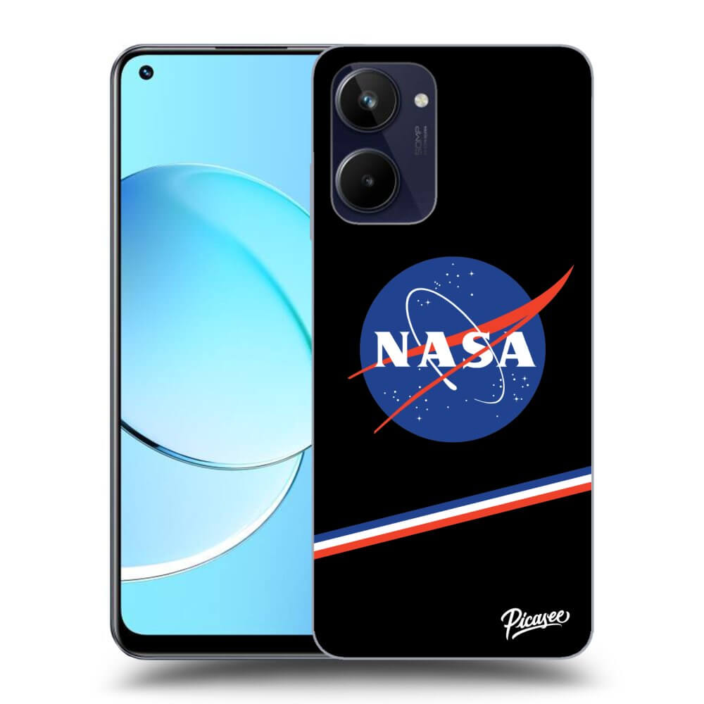 Realme 10 4G Hülle - Schwarzes Silikon - NASA Original