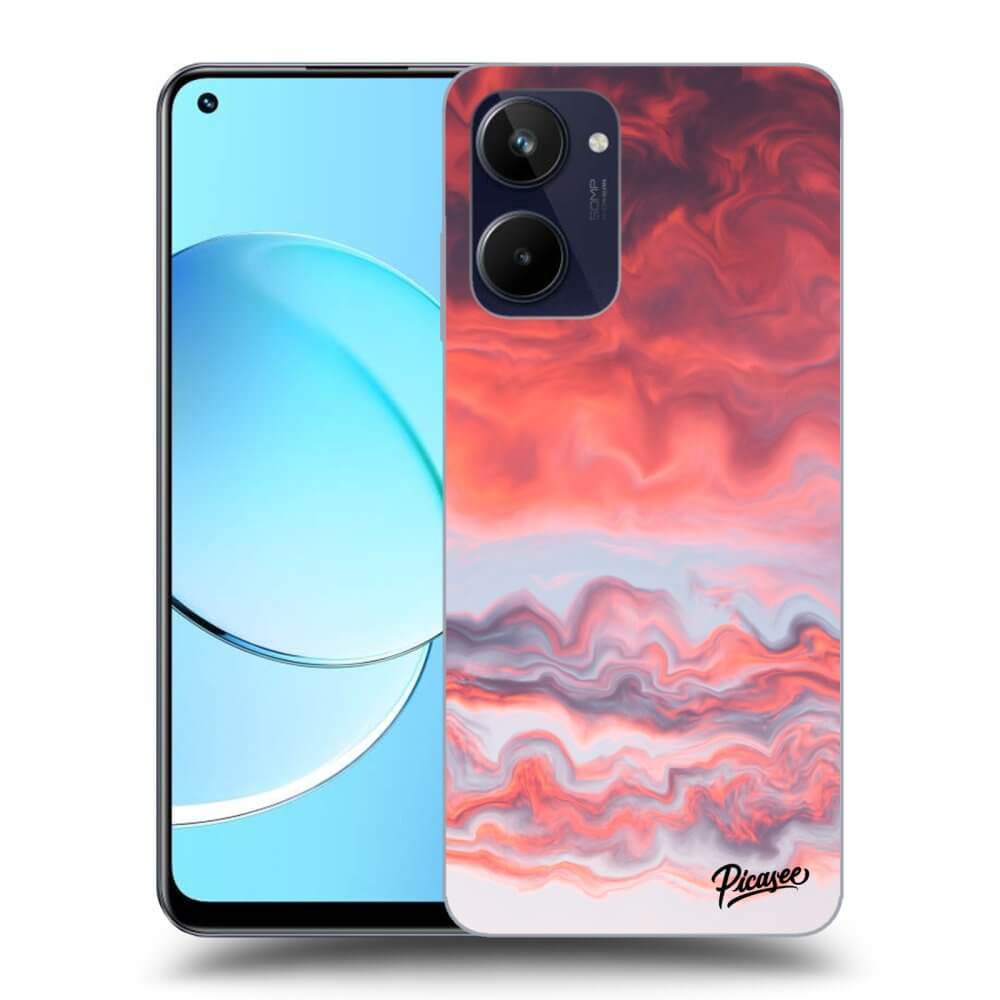 Realme 10 4G Hülle - Transparentes Silikon - Sunset