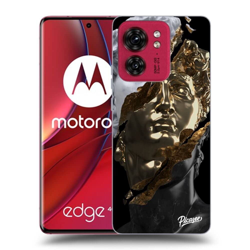 Motorola Edge 40 Hülle - Schwarzes Silikon - Trigger