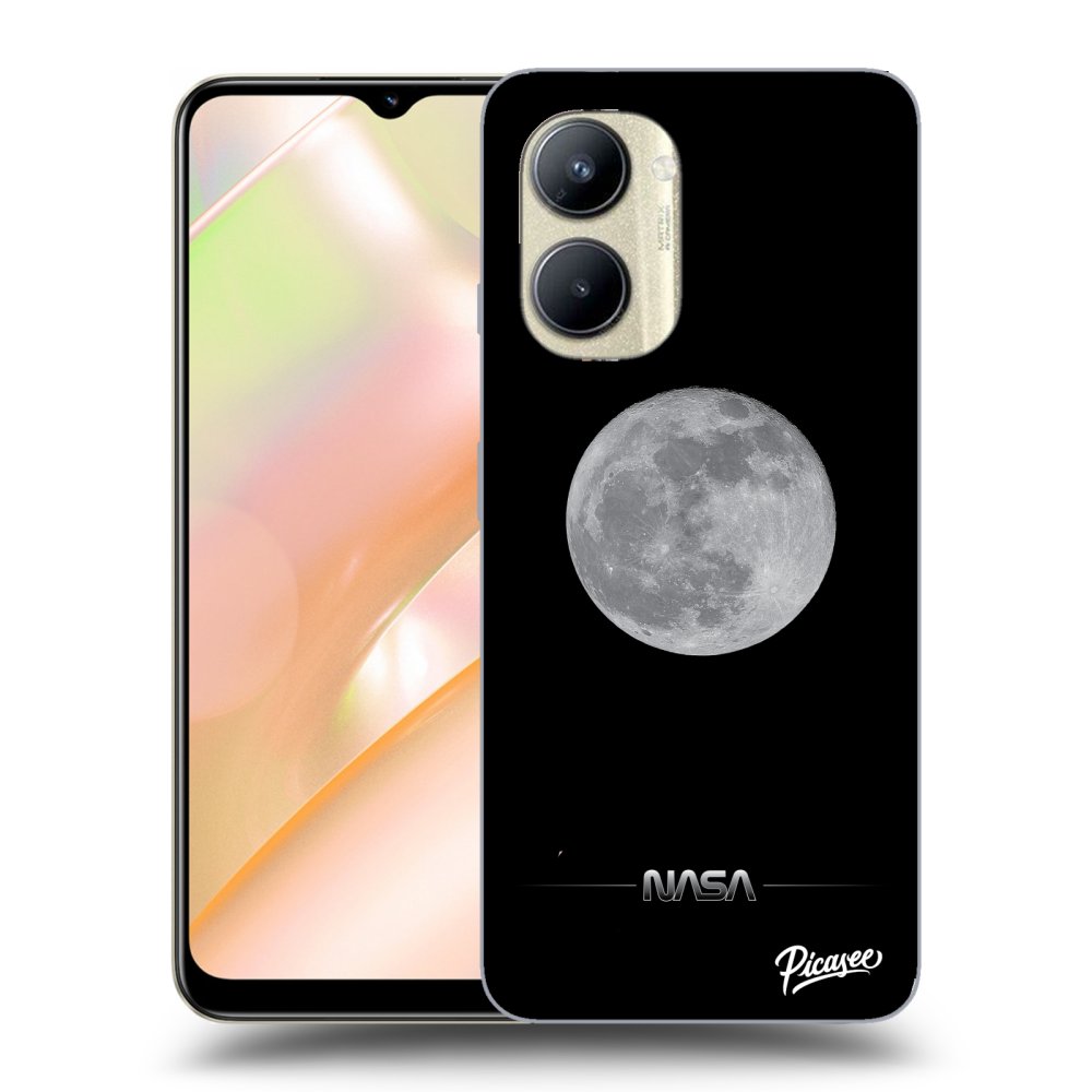 Realme C33 (2023) Hülle - Transparentes Silikon - Moon Minimal