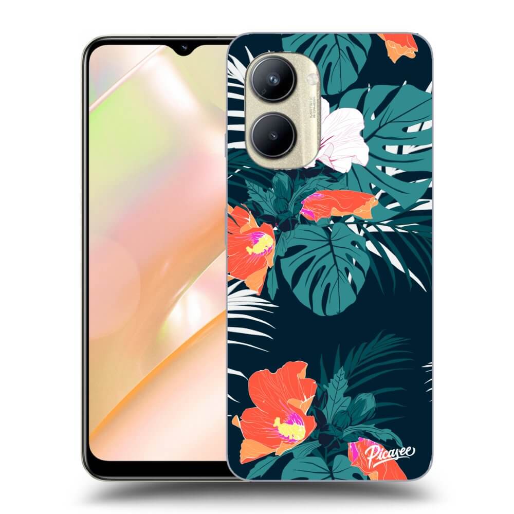 Realme C33 (2023) Hülle - Transparentes Silikon - Monstera Color