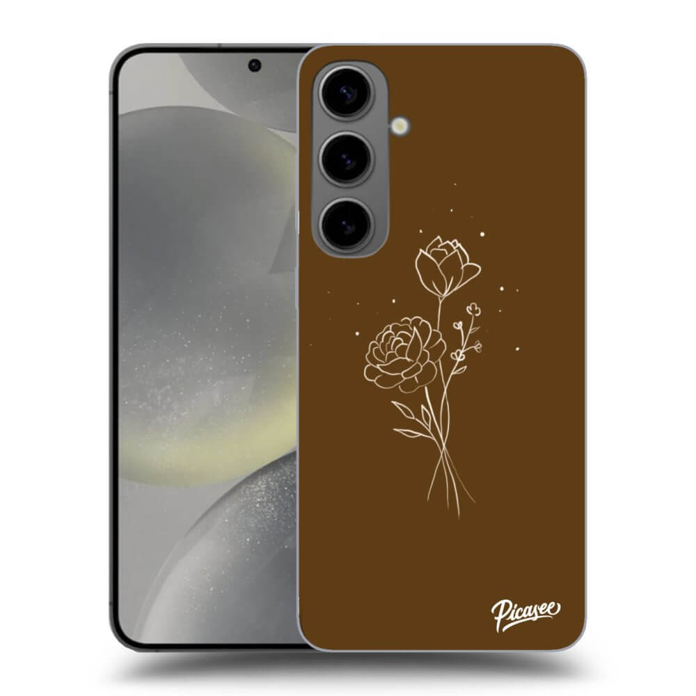 ULTIMATE CASE Für Samsung Galaxy S24+ S926B 5G - Brown Flowers