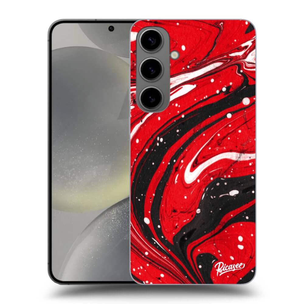 Samsung Galaxy S24+ S926B 5G Hülle - Schwarzes Silikon - Red Black