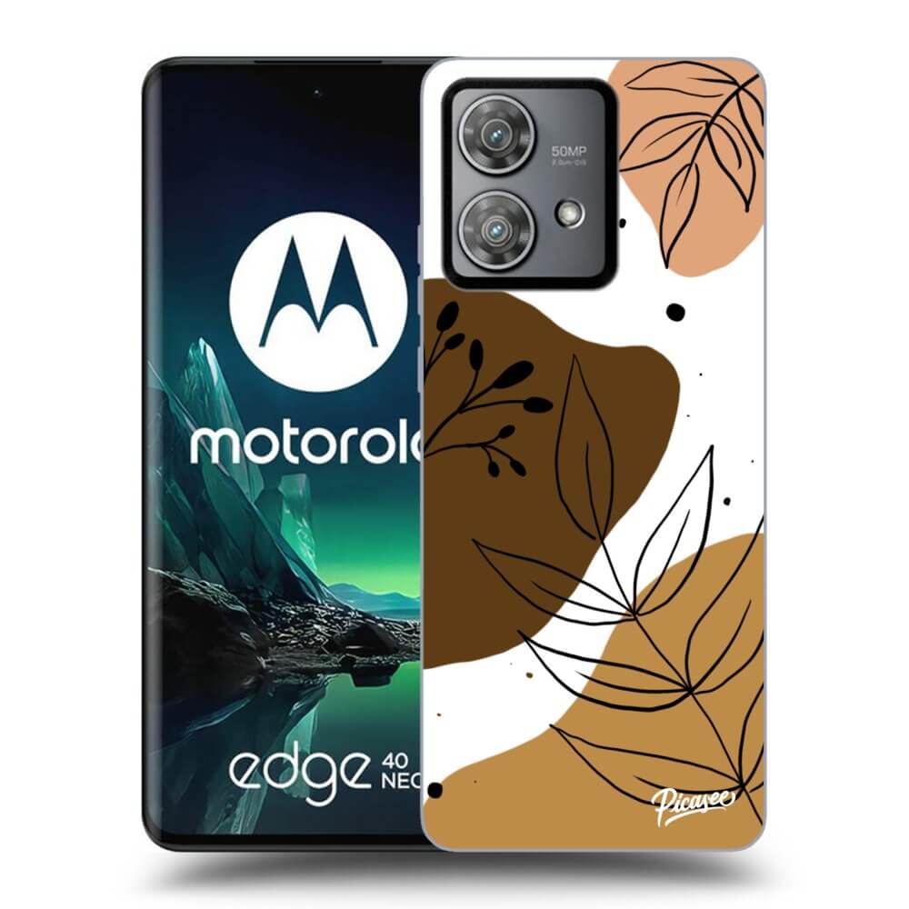 Motorola Edge 40 Neo Hülle - Transparentes Silikon - Boho Style