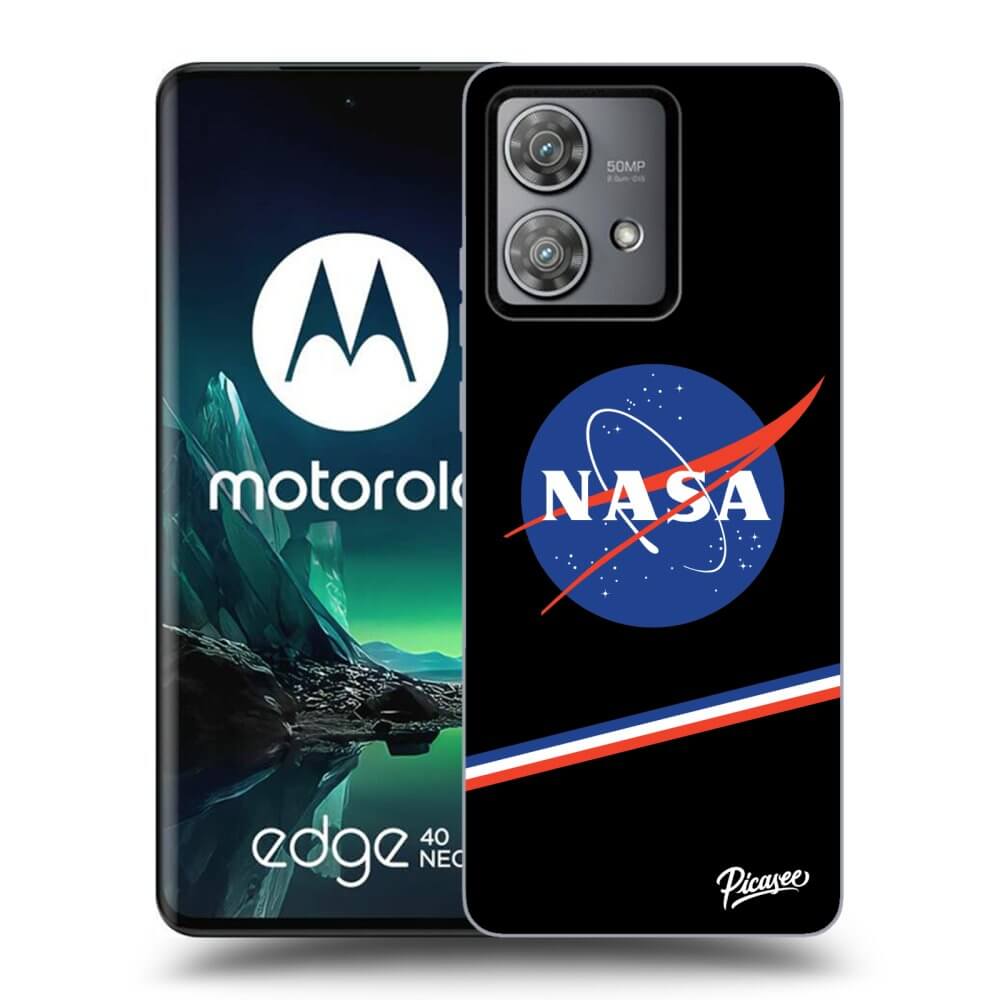 Motorola Edge 40 Neo Hülle - Transparentes Silikon - NASA Original