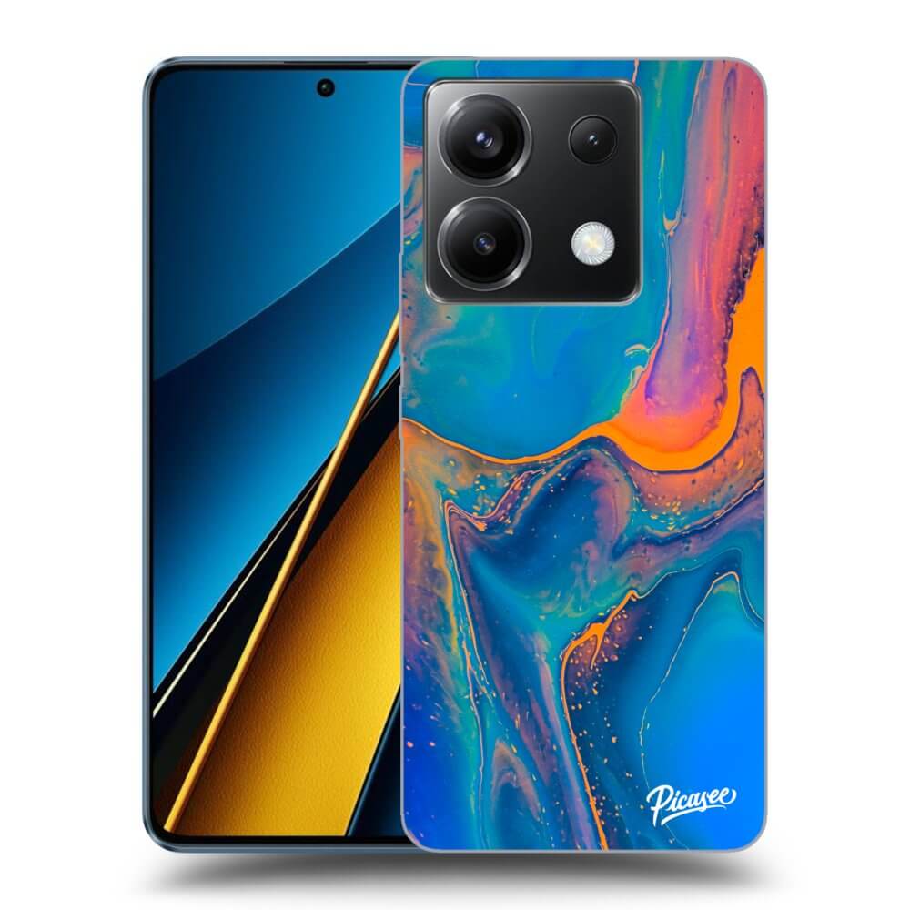 Xiaomi Poco X6 Hülle - Transparentes Silikon - Rainbow