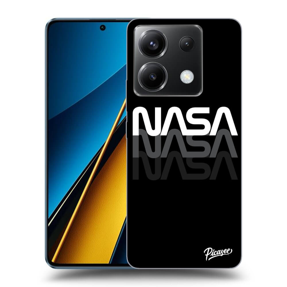 Xiaomi Poco X6 Hülle - Transparentes Silikon - NASA Triple