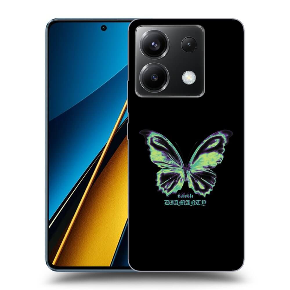 Xiaomi Poco X6 Hülle - Transparentes Silikon - Diamanty Blue