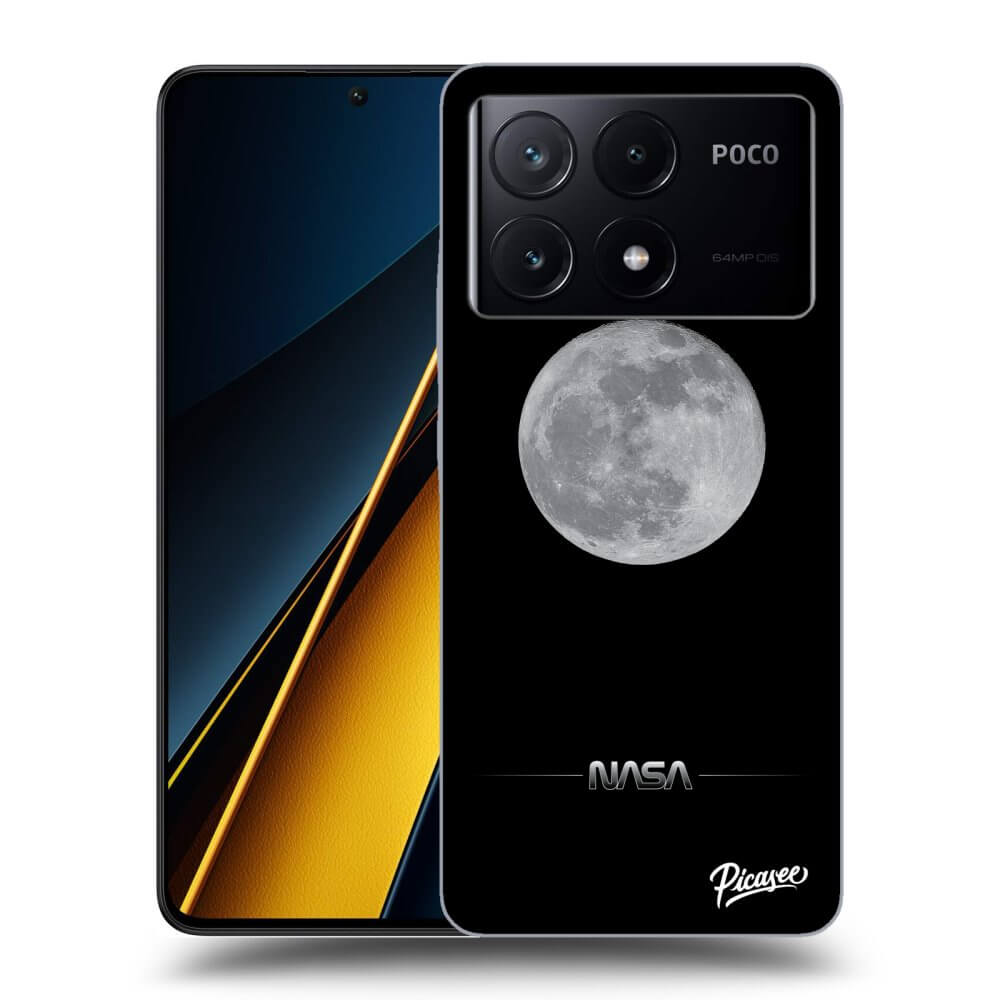 Xiaomi Poco X6 Pro Hülle - Transparentes Silikon - Moon Minimal