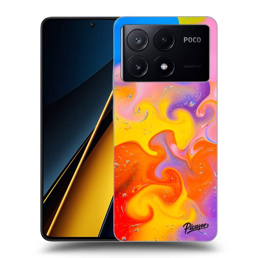 Xiaomi Poco X6 Pro Hülle - Transparentes Silikon - Bubbles