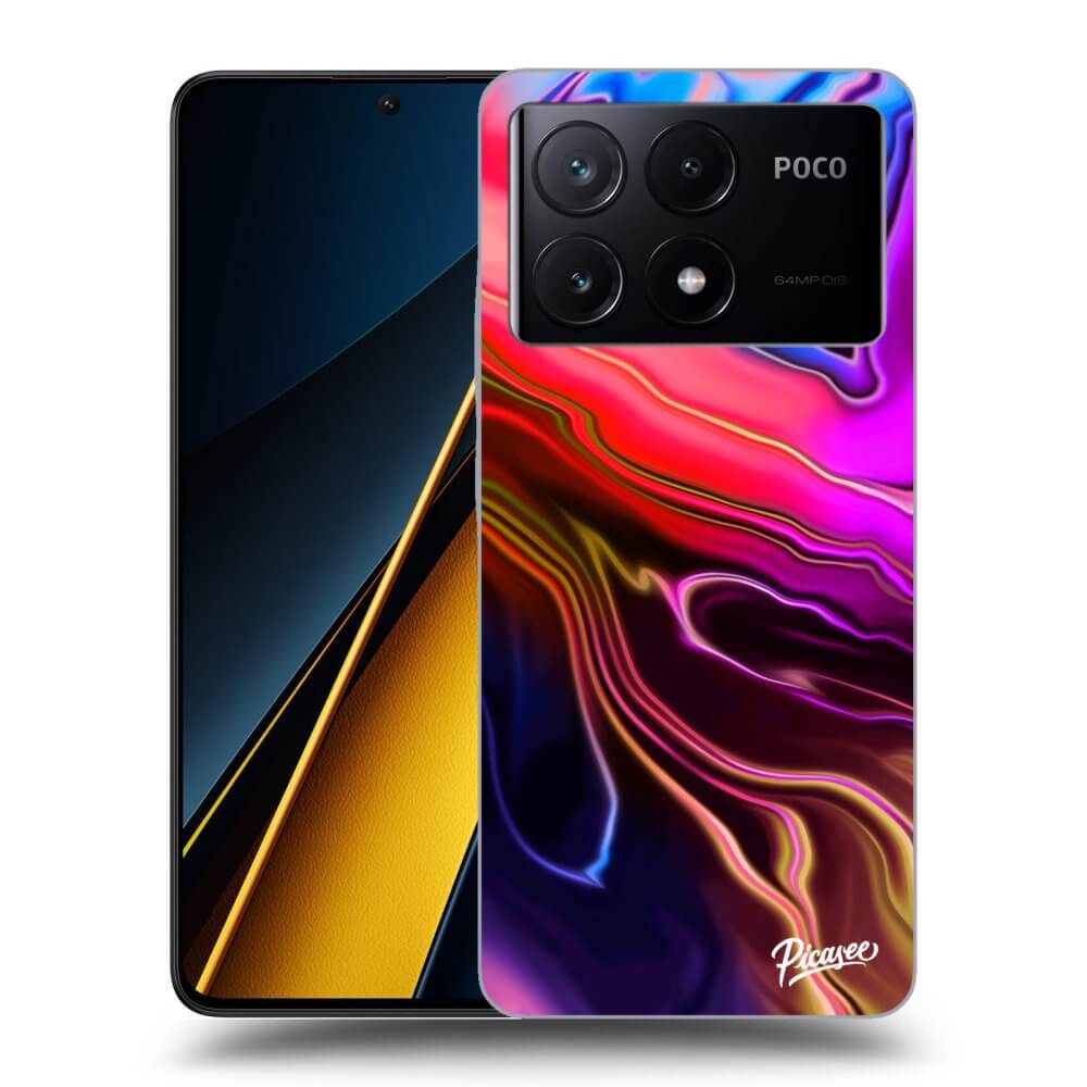 Xiaomi Poco X6 Pro Hülle - Transparentes Silikon - Electric