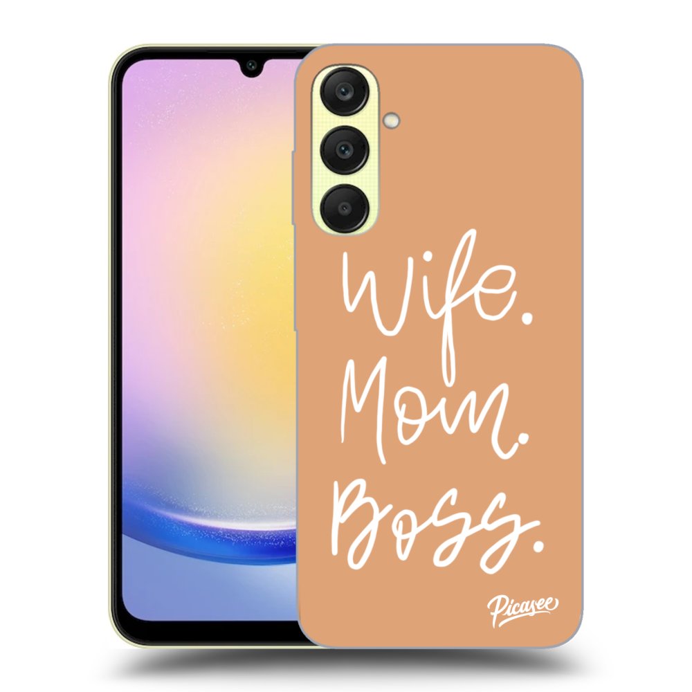 Samsung Galaxy A25 A256B 5G Hülle - Schwarzes Silikon - Boss Mama