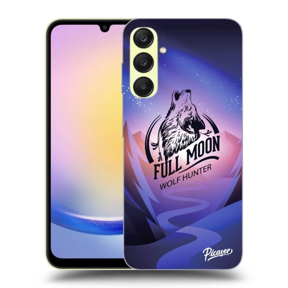 Samsung Galaxy A25 A256B 5G Hülle - Schwarzes Silikon - Wolf