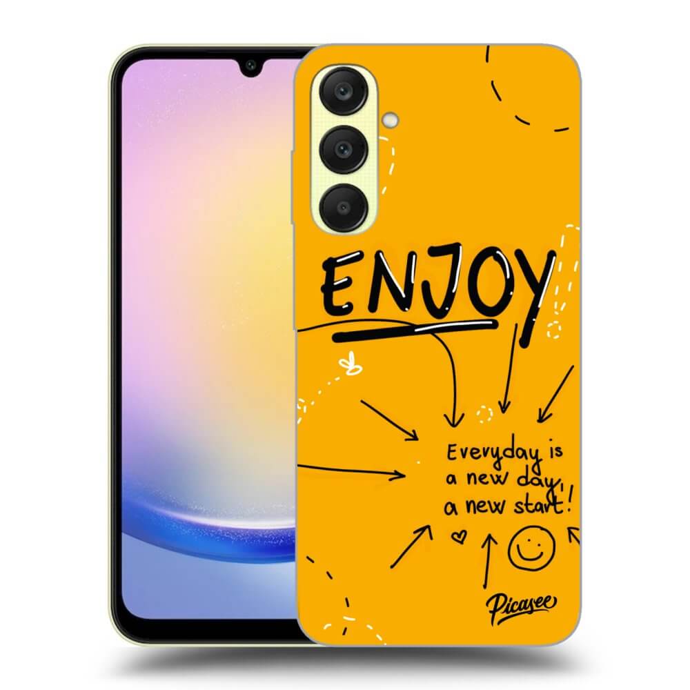 Samsung Galaxy A25 A256B 5G Hülle - Schwarzes Silikon - Enjoy