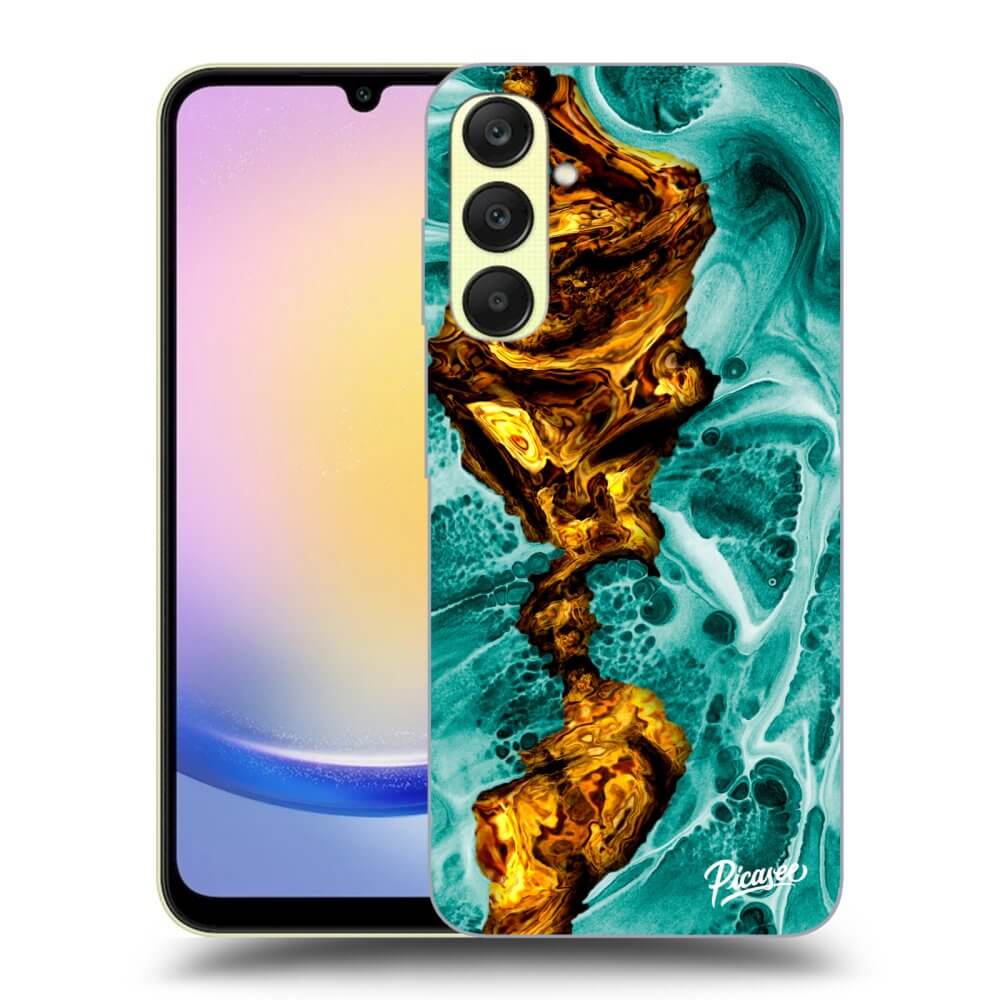 Samsung Galaxy A25 A256B 5G Hülle - Transparentes Silikon - Goldsky