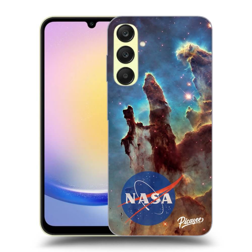 Samsung Galaxy A25 A256B 5G Hülle - Transparentes Silikon - Eagle Nebula