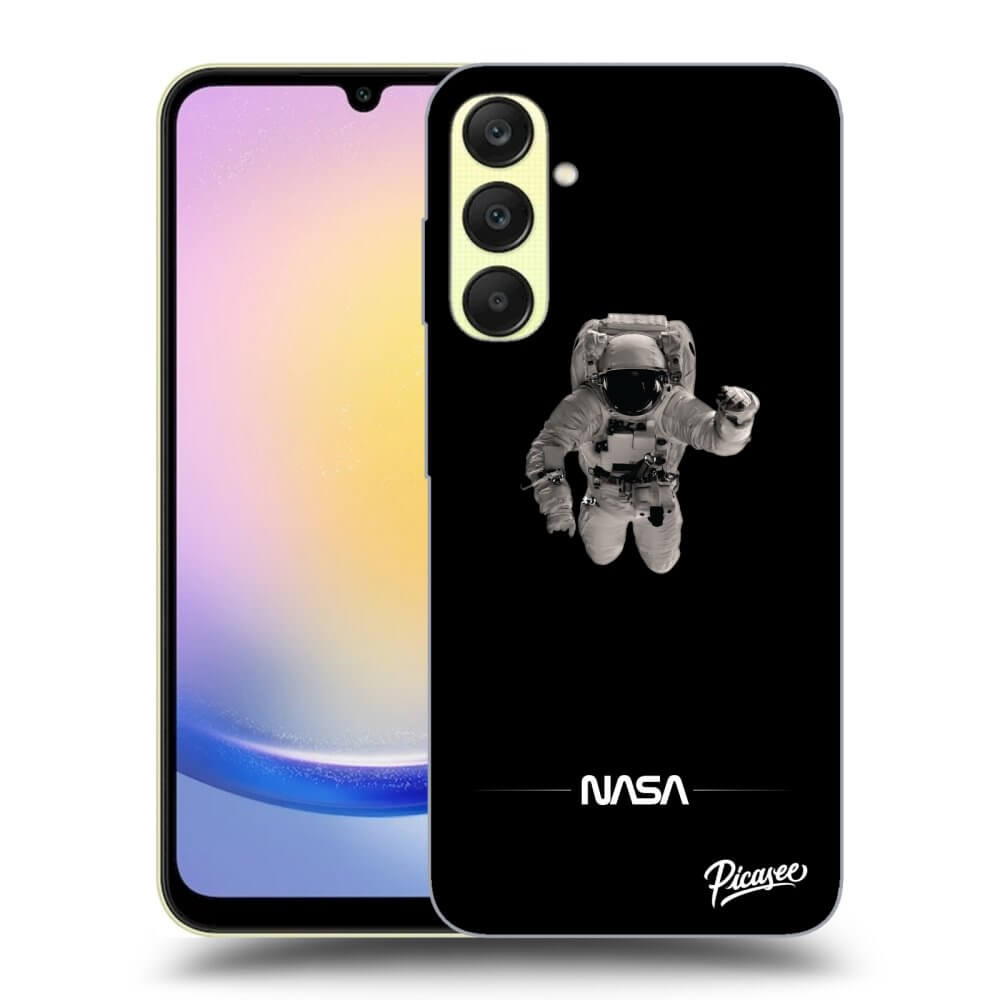 Samsung Galaxy A25 A256B 5G Hülle - Transparentes Silikon - Astronaut Minimal