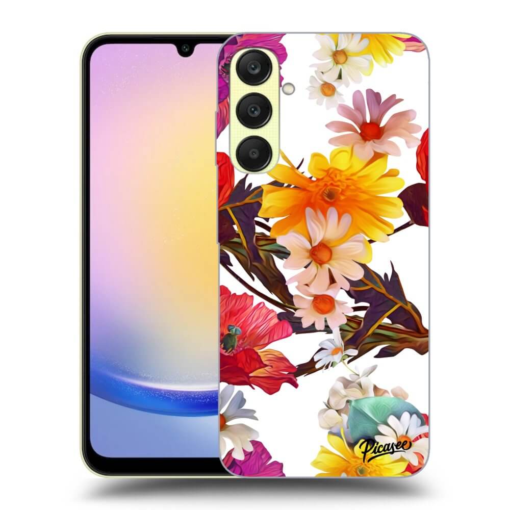 Samsung Galaxy A25 A256B 5G Hülle - Transparentes Silikon - Meadow