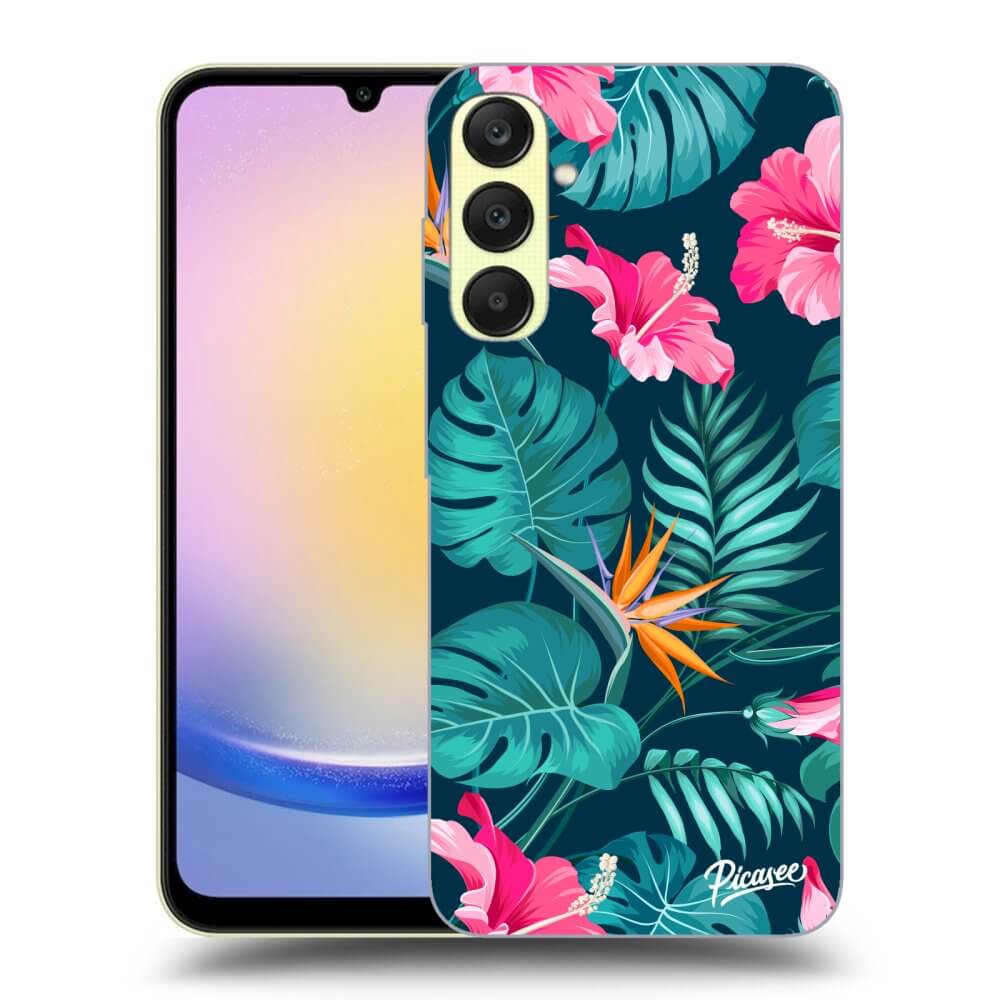 ULTIMATE CASE Für Samsung Galaxy A25 A256B 5G - Pink Monstera