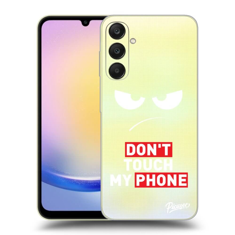 Samsung Galaxy A25 A256B 5G Hülle - Transparentes Silikon - Angry Eyes - Transparent