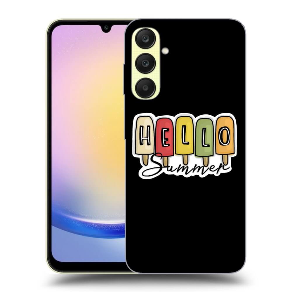 Samsung Galaxy A25 A256B 5G Hülle - Schwarzes Silikon - Ice Cream