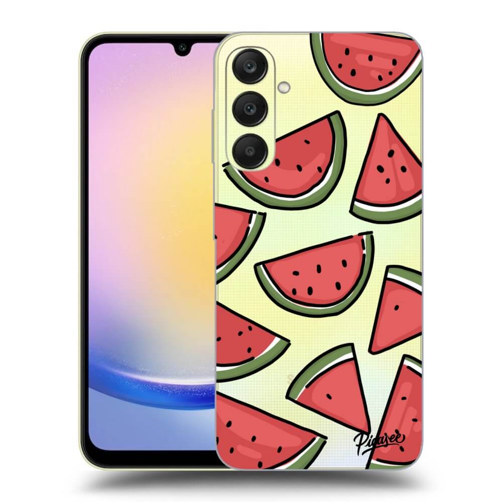 Samsung Galaxy A25 A256B 5G Hülle - Transparentes Silikon - Melone