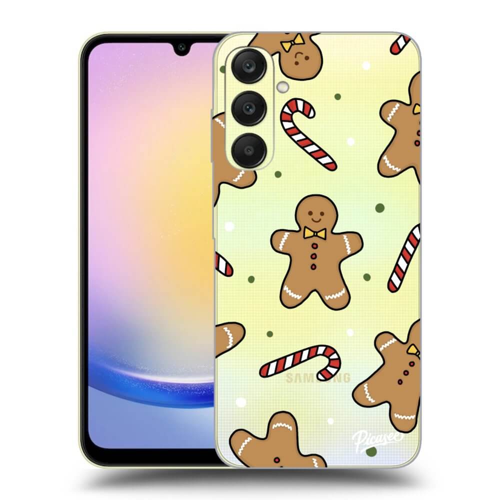 Samsung Galaxy A25 A256B 5G Hülle - Transparentes Silikon - Gingerbread